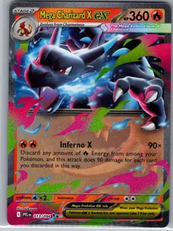 Mega Charizard X ex - 013/094 ME02: Phantasmal Flames - Pokemon Card - NM - Image 1