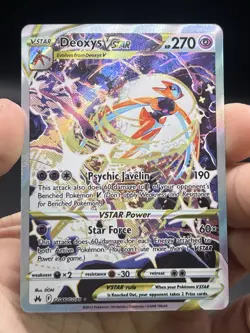 Deoxys VSTAR GG46/GG70 Crown Zenith: Galarian Gallery Holo Pokemon TCG NM - Image 3
