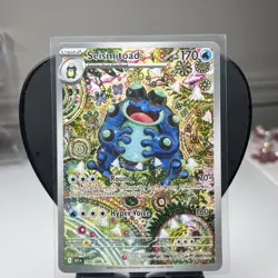 2025 Pokemon Black Bolt Seismitoad Illus Rare 105/086 Free Shipping Pack Fresh - Image 1