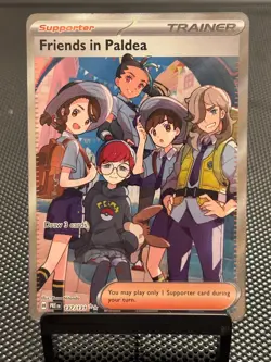Pokemon TCG Friends in Paldea Ultra Rare 137/131 SV: Prismatic Evolutions SIR - Image 1