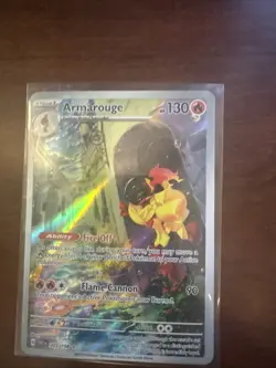 Armarouge Scarlet & Violet Base Illustration Rare Holo Pokemon TCG Card 203/198 - Image 1