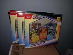 Pokemon TCG Scarlet &Violet Prismatic Evolutions Poster Collection (Lot of 3) - Image 1