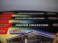 Pokemon TCG Scarlet &Violet Prismatic Evolutions Poster Collection (Lot of 3) - Image 4