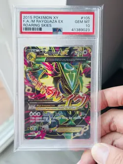 PSA 10 M Rayquaza 105/108 EX - Full Art - Roaring Skies - Pokemon Cards pop 113 - Image 1
