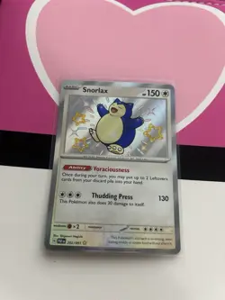 Pokemon TCG Paldean Fates Baby Shiny Snorlax Card 202/091 NM - Image 1