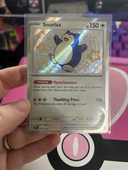 Pokemon TCG Paldean Fates Baby Shiny Snorlax Card 202/091 NM - Image 2
