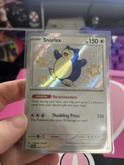 Pokemon TCG Paldean Fates Baby Shiny Snorlax Card 202/091 NM - Image 3