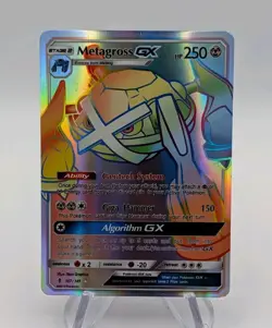 Metagross GX - Pokemon TCG Guardians Rising Full Art Rainbow Secret Rare 157/145 - Image 1