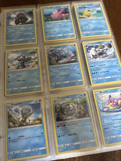 Sun & Moon Base Partial Master Set Pokemon Binder 2017 - Image 5