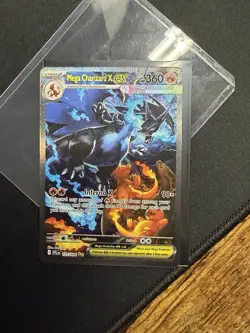 Mega Charizard EX 125/94 Full Art Phantasmal Flame Pokemon Card Mint Condition - Image 1
