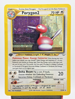 Porygon2 - 12/64 - Pokemon Neo Revelation 1st Edition Holo Rare Card WOTC MP - Image 1