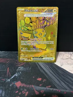 Pikachu EX Prismatic Evolutions Holo Hyper Rare Card 179/131 SV NM Pokemon TCG - Image 1