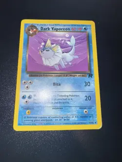 Dark Vaporeon Pokemon Card 45/82 Team Rocket Non-Holo 2000 WOTC Uncommon -LP - Image 1
