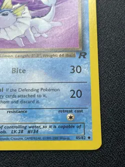 Pokemon Dark Vaporeon 45/82 Team Rocket Uncommon Non-Holo NM / LP - Image 5