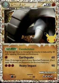 Donphan (Prime) Holo Classic Collection Celebrations: Classic Collection 107/123 - Image 1