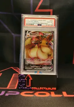 2021 Pokemon TCG Eevee VMAX SWSH087 Black Star Promo PSA 10 GEM MT - Image 1