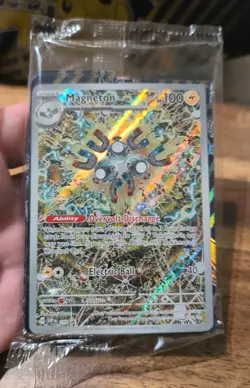 Pokemon TCG Magneton SVP 159 Surging Sparks Promo Card Sealed - Image 1