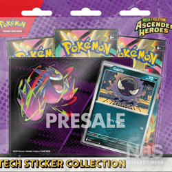 👻 PRESALE Pokemon TCG Ascended Heroes Tech Sticker Collection Gastly Sealed 👻 - Image 1