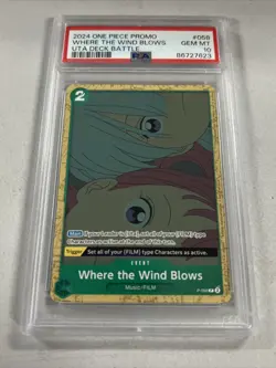 PSA 10 One Piece Card Game TCG Uta Battle Promo P-058 Where the Wind Blows - Image 1