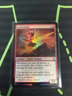 MTG Magic The Gathering Guttersnipe Foil FDN Red Goblin Commander - Image 1