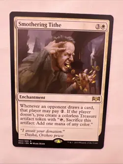 MTG Magic the Gathering Smothering Tithe (22/296) Ravnica Allegiance LP - Image 1