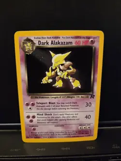 Dark Alakazam Holo 1/82 Team Rocket Vintage Pokemon Card TCG WOTC Rare - Image 2