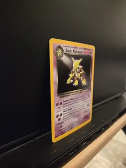 Dark Alakazam Holo 1/82 Team Rocket Vintage Pokemon Card TCG WOTC Rare - Image 3