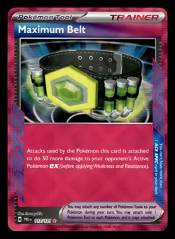 Maximum Belt 117/131 Ace Spec Rare Prismatic Evolutions Pokemon Card - Image 1