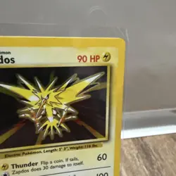 NM, RAW Pokemon ZAPDOS Base Set 16/102 * Holo Foil RARE - Image 5