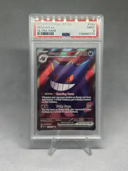 2024 POKEMON TEF EN-TEMPORAL FORCES ULTRA RARE #193 GENGAR EX PSA 9 - Image 1