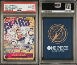 One Piece Monkey D Luffy Alternate Art OP05-119 English PSA 10 Gear 5 Alt - Image 4
