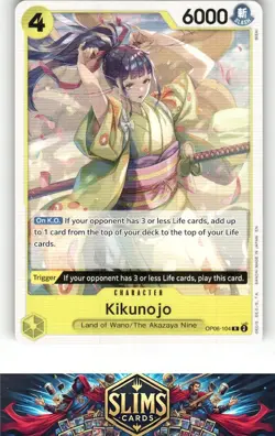 OnePiece TCG - Kikunojo Near Mint or Better B2G1 - Image 1
