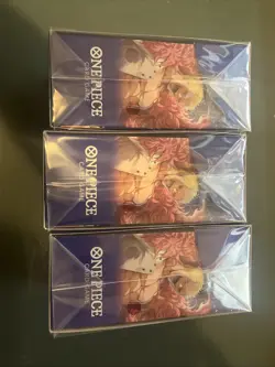 3x One Piece TCG OP-14 The Azure Sea's Seven Double Pack Set Vol. 9 NEW SEALED - Image 2