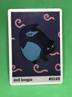 Evil Loogia #0249 Pookiemoot Gen 2 Holo Chase Card Derpy Fan Art Pokemon - Image 1
