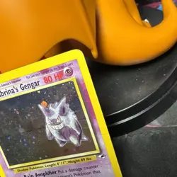 Sabrina's Gengar 14/132 Holo Rare SWIRL 🌀- Gym Heroes -Pokemon TCG 2000 Vintage - Image 4
