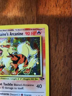 Blaine's Arcanine 1/132 Gym Challenge Holo LP/NM Condition - Image 3