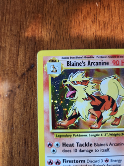 Blaine's Arcanine 1/132 Gym Challenge Holo LP/NM Condition - Image 4