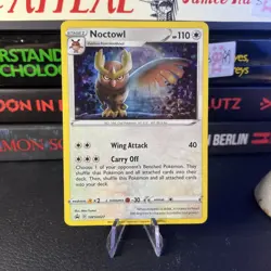 Noctowl ~ SWSH027 ~ Cosmos Holo Swirl ~ PROMO ~ Light PLAY ~ Pokemon Card - Image 1