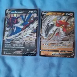 samurott and decidueye Holo V Pokemon Card, pokemon tcg-Bundle -Astral radiance - Image 1