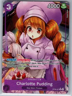 Charlotte Pudding (Alt Art) OP08-067 English Two Legends - One Piece Card - NM - Image 1