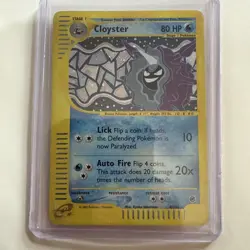 Pokemon TCG Cloyster Expedition Base Set Holo Rare Card 8/165 - Image 1