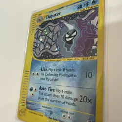 Pokemon TCG Cloyster Expedition Base Set Holo Rare Card 8/165 - Image 3