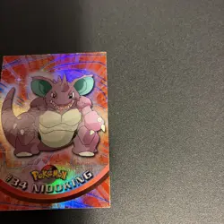 1999 Topps Pokemon TV Animation Series 1 Nidoking #34 Blue Logo Holo - Image 5