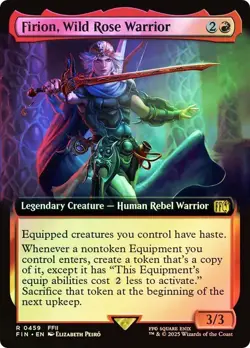 Firion, Wild Rose Warrior Foil Extended Art Final Fantasy MTG NM - Image 1