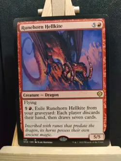 Runehorn Hellkite - Starter Commander Decks - Rare - NM (see pics) MTG - Image 1