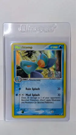 Pokemon TCG Marshtomp Reverse Holo EX Crystal Guardians 24/100 2006 NM - Image 5