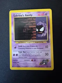 Pokemon TCG Sabrina’s Gastly Gym Challenge 96/132 Regular LP. - Image 1