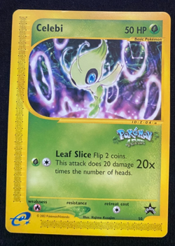Celebi 50/53 Wotc Black Star Promo Pokemon LP - Image 1