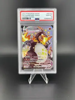 Charizard Vmax - SV107/SV122 PSA 10 Shining Fates Full Art Shiny Pokemon GEM MT - Image 1