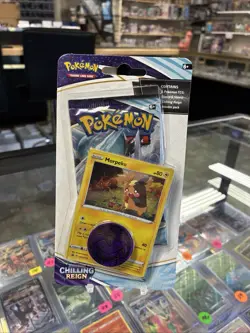 New Pokemon Holo Morpeko Chilling Reign Blister Pack + Coin - Image 1